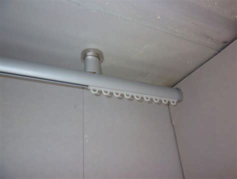 The ceiling flexible curtain track looks great in any setting. Ceiling Mounted Curtain Track Kits | Home Design Ideas