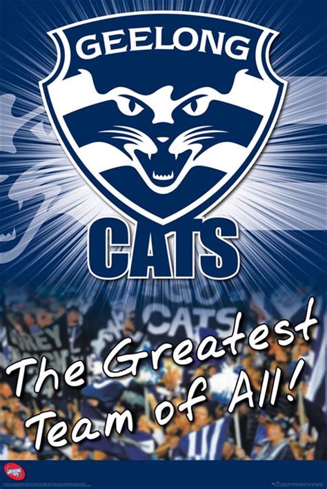 Geelong cats turnstyle canvas print. Buy AFL - Geelong Cats Logo Poster in Posters | Sanity