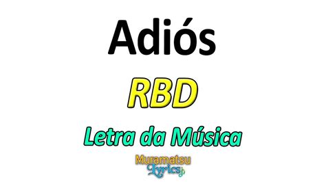 Baixar musica kinsobam mx 2021 …sinopse: RBD - Adiós - Letra / Lyrics - YouTube