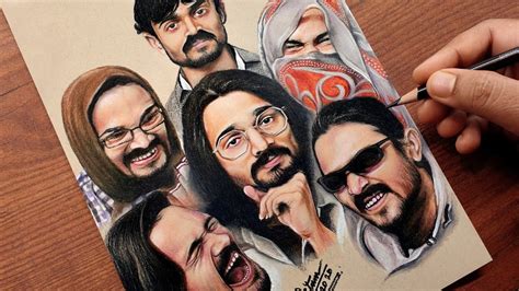 Saturday, january 22, 1994, baroda, gujarat profession: BB Ki Vines Bhuvan Bam Family photo drawing by Pritam Saha ...