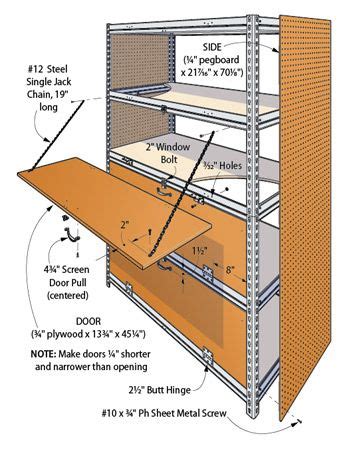 D) use this husky wall cabinet for extra space use this husky wall cabinet for extra space in your garage or workshop. Garage Storage Racks | Woodsmith Plans - Using inexpensive ...