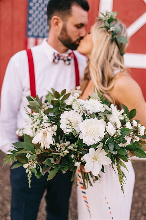 Shop floral supplies 125+ varieties, colors white to purple for your pinterest board Happy 4th of July: Cool Americana Wedding Inspiration