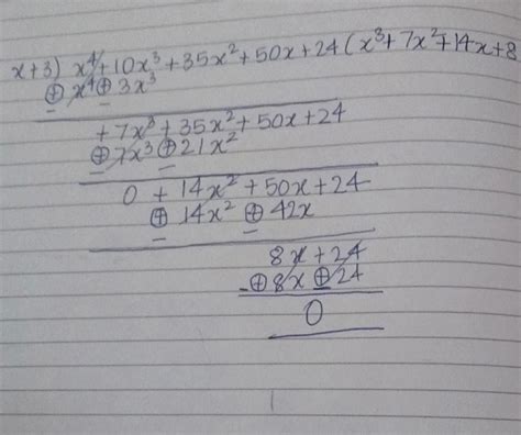 This can include knowledge of specific software, applications or devices. what is (x^4+10x^3+35x^2+50x+24)/x+3 - Brainly.in