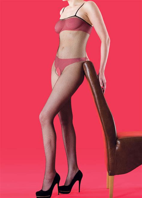 Wrap your body up in one of yandy's bodystockings and leave little to the imagination! Silky Scarlet Fishnet Bodystocking In Stock At UK Tights