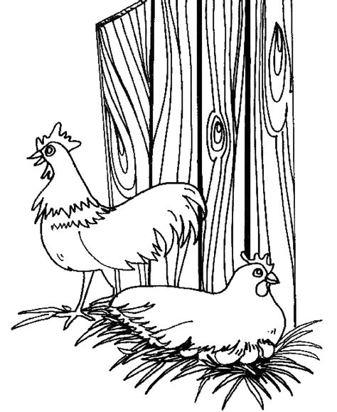 Calm species from a farm, like horse, donkey, dog, goat, cow, and pigs. farm-animals-coloring-pages-4.gif 529×647 pixels | Chicken ...
