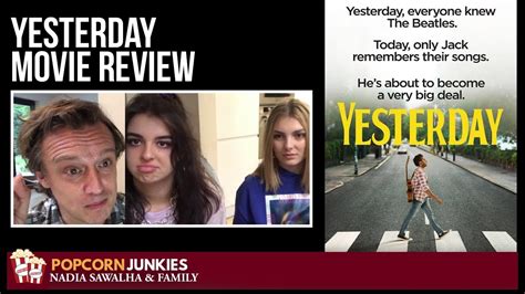 Yesterday is a 2019 romantic comedy film directed by danny boyle and screenplay by richard curtis, based on a story by jack barth and curtis. Yesterday Movie Review | Nadia Sawalha & The Popcorn ...