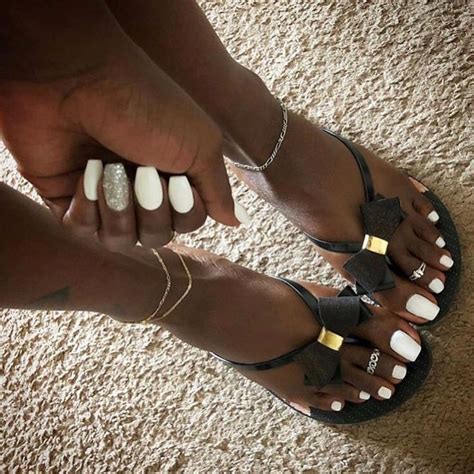 Summer nail art ideas are collected for you in this article. @the__melanin_obsession wow ⚪️ | Pretty toe nails, Toe ...