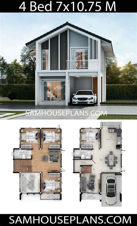 We did not find results for: House plans idea 7x10.75 with 4 bedrooms - Sam House Plans ...