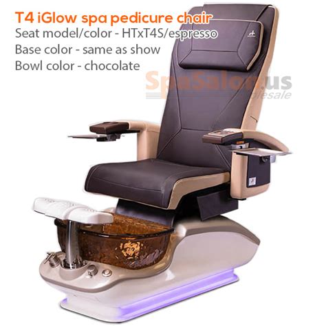 Stellar stainless steel pedicure spa chair. T4 iGlow spa pedicure chair @ SpaSalon.us