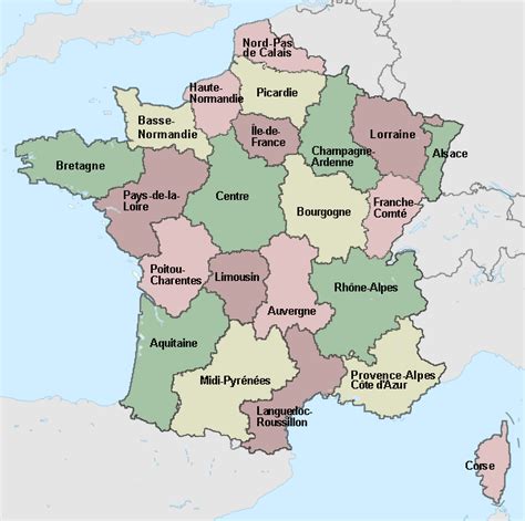 Der längste fluss, der teilweise durch frankreich fließt, ist der rhein. Test your geography knowledge - France regions | Lizard Point