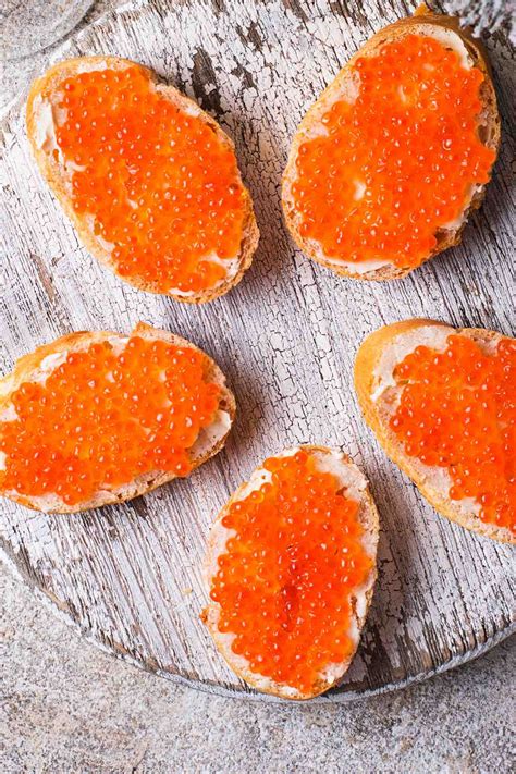 Their preparation is similar to that of sturgeon eggs. Salmon Roe Caviar (Ikura)