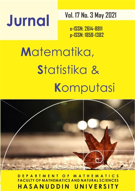 Jnpm adalah jurnal yang terbit setiap 6 bulan sekali yaitu bulan maret dan bulan september, dikelola oleh program studi pendidikan matematika fakultas keguruan dan ilmu pendidikan universitas swadaya gunung djati. Jurnal Matematika, Statistika dan Komputasi