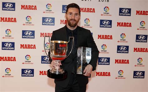 Leo messi amazing trophy cabinet. Leo Messi receives 2017-18 Pichichi Trophy