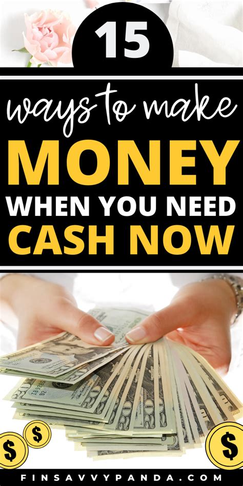 We did not find results for: I Need Money Now Desperately! 15 Legit Ways To Get Money Today - Finsavvy Panda | Need cash now ...
