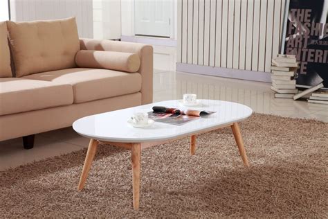 You like fresh brewed coffee from gourmet pinto beans, and you will need the atmosphere to enhance it, right? Retro High Gloss Lacquered White Oval Coffee Table Living ...