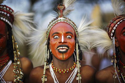 Cant buy me love one of the best scenes. The Wodaabe wife-stealing festival where men dress up to ...