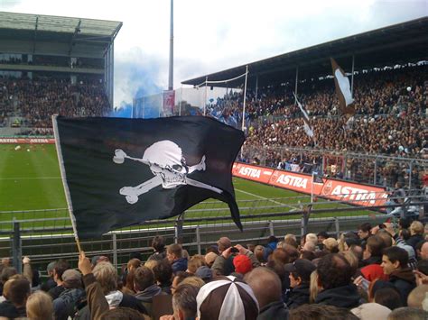 The stadium had a capacity of 32,000 when it was built in 1961. St. Pauli Stadium, Millerntor, Hamburg. | Ultras football ...