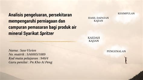 (b) objektif kajian pernyataan tentang objektif kajian yang dilakukan berkaitan dengan tajuk kajian yang telah ditentukan. Latar Belakang Syarikat Spritzer