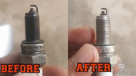 Inspecting and cleaning a spark plug. How to clean spark plugs within 1min with 2 easy tricks ...