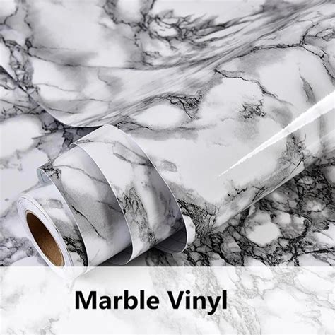 Buy wall decor online at low prices. Gray Marble Waterproof Vinyl Self adhesive Wallpaper ...