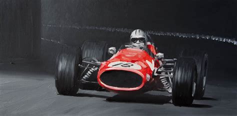 ¿está buscando una gp monaco 1966 adecuada? huile sur toile FERRARI 246 TYPE - GP MONACO 1966 Clément ...