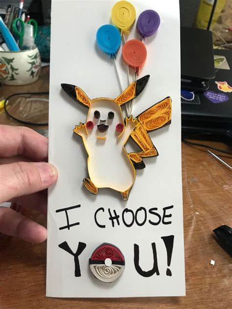 Maybe you would like to learn more about one of these? Pikachu birthday card | Birthday cards, Quilling, Birthday