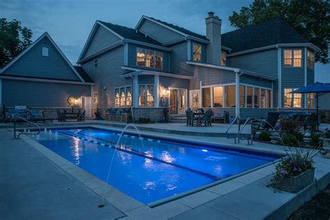 Deck cleaning schedule & maintenance are a necessary step to keep your deck looking amazing every single year. Naperville, IL Lap Pool With Large Sunshelf And Deck ...