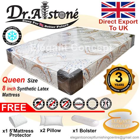 The latex is a result of monomer polymerization. (Limited Stock) Dr.Alstone Queen Size Synthetic Latex ...