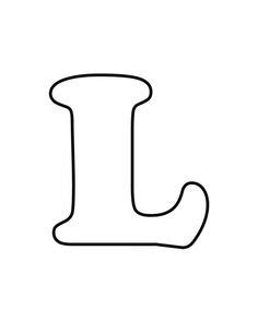 In english and spanish, uppercase and lowercase. Printable Letter L Outline - Print Bubble Letter L ...