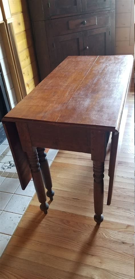 FREE SHIP *Antique Early 1800s Solid Cherrry Drop Leaf ... Patio furniture sofas, chairs & sectionals dining sets coffee & side tables chaise lounges adirondack chairs hammocks & swings outdoor benches.