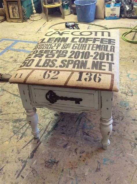 Sometimes an old table just needs a freshening up with paint or stain. Great way to repurpose an old coffee table...make a bench ...