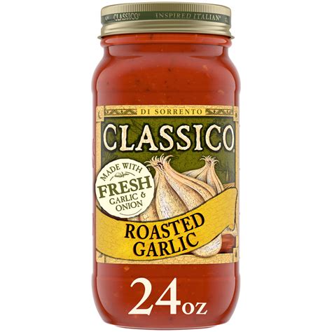 Classico Roasted Garlic Pasta Sauce, 24 oz Jar - Walmart.com - Walmart.com