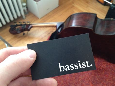 15% off with code zazpartyplan. Musician business card. Bassist. | Musician business card ...