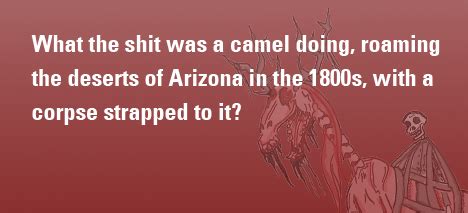 Us camel corps. seltsame geschichte, 11. Creepy Ephemera #6: The Red Ghost of Arizona: A webcolumn ...