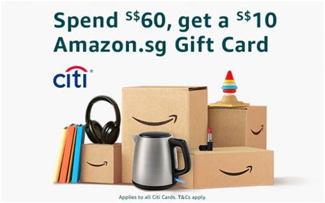 Check spelling or type a new query. Amazon.sg is giving S$10 Gift Card to Citibank cardholders ...