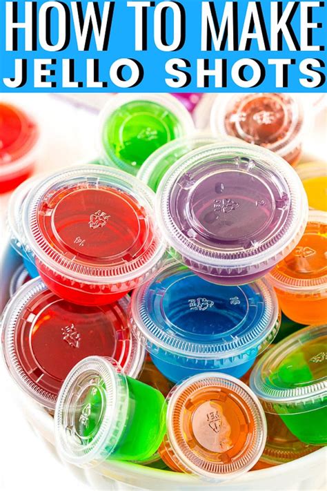 Depending on how strong you want to make the jello shots, you will add up to a cup of the alcohol of your choice. Jello Shots are a fun and easy fruity cocktail shot made ...