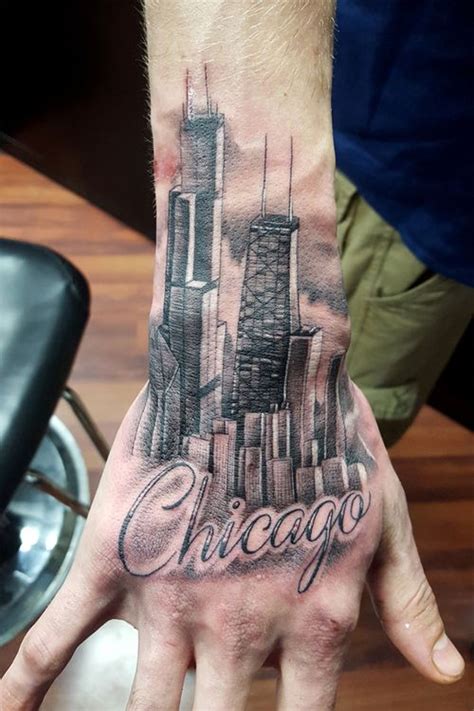 5 out of 5 stars. Skyline | Chicago skyline tattoo, Skyline tattoo, Tattoo ...