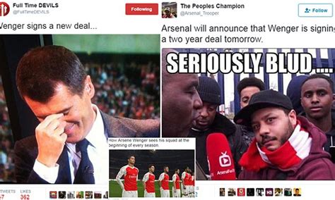 Actualités pour la saison en cours, voir: Arsene Wenger and Arsenal memes: Twitter reacts | Daily ...