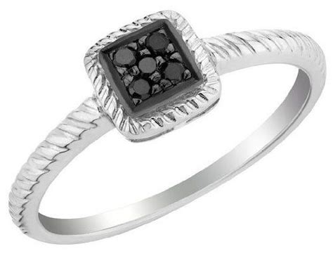 It is a unique choice for couples that want a fashionable, deco, or gothic engagement ring. ($39.95) Black Diamond Promise Ring in Sterling Silver ...