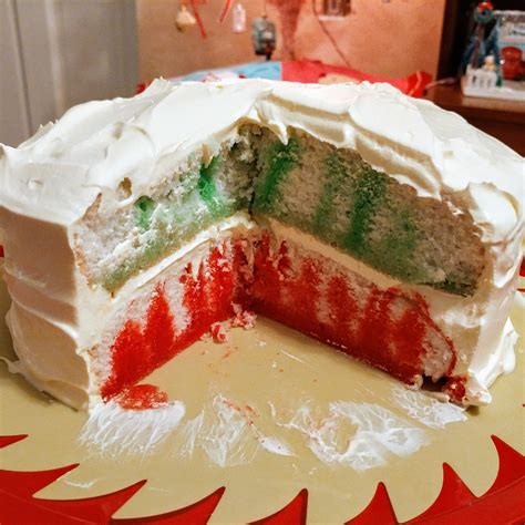 Decorate your christmas rainbow poke cake: Christmas Poke Cake - baansammi-sl