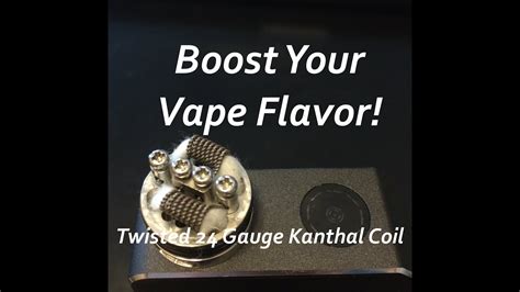 The framed staple alien wire is another great coil for vapers chasing excellent flavors. Double your Vape Flavor - 0.3 Ohm Twisted 24 Gauge Kanthal ...