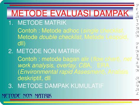 Apa pengertian, cara membuat, manfaat beserta pengertian. PPT - METODE DALAM STUDI AMDAL PowerPoint Presentation ...