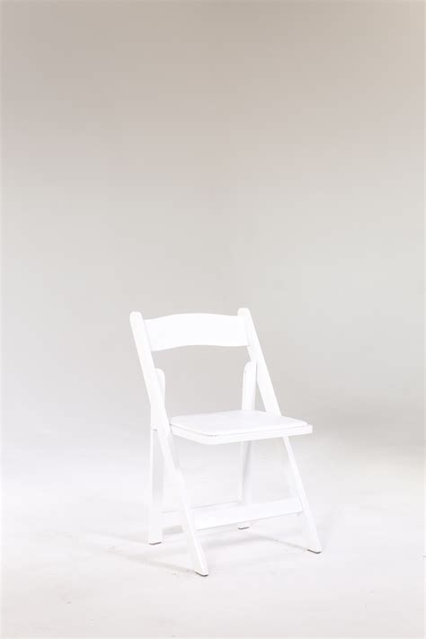 Construct an outdoor area that meets all your requirements and satisfies your artistic whimsies with a varied range of white wood folding chairs. Signature Party Rentals - WHITE WOOD FOLDING CHAIR (inside ...