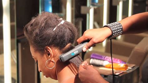 Additionally, this flat iron for black hair has a unique feature, a 60 minutes automatic shutoff to save power. Short Hairstyling Tips : How to Use a Flat Iron to Curl ...