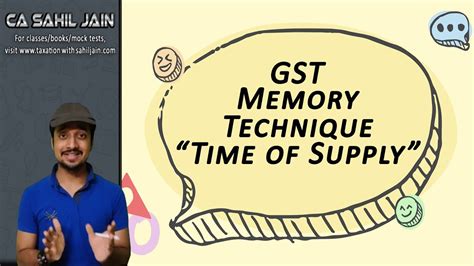 Gst is levied on most transactions in the production process, but is refunded with exception of blocked input tax, to all parties in the chain of production other than the final consumer. Memory Technique | Time of Supply in GST - YouTube