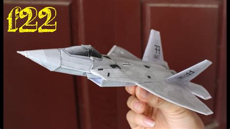 Con esta sencilla manualidad de guiainfantil.com puedes aprender a hacer paso a paso una manualidad de avión con rollos de papel. Cómo hacer un avión F 22 Raptor | Avión de papel 3D - YouTube