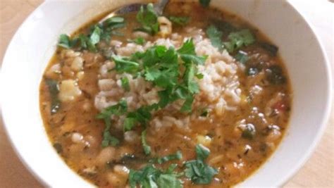 Allow the onion and carrots to caramelize. Vegan Great Northern Bean Soup with Veggies, Yellow Yams ...