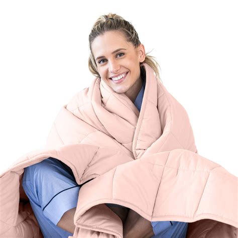 Our 15 lb knitted weighted blanket gently cocoons the body with evenly dispersed weight, bringing about better sleep and a greater sense of calm. LUNA + Adult Weighted Blanket, 15 lbs (Queen)