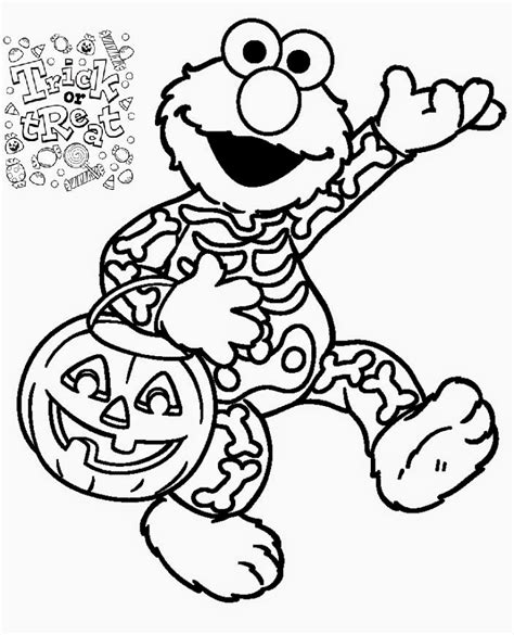 Cat colouring pages activity village. Printable Halloween Elmo Sesame Street Coloring Pages