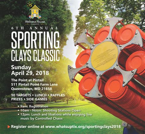 Possibility to register for all events overview of all your registrations, interesting events, and results achieved manage your personal details and the results from other events 6th Annual Wellness House Sporting Clay Classic - The ...
